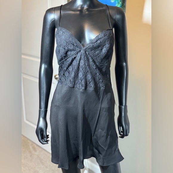 Free People Black Chemise with Sweetheart Neckline - Picture 10 of 10